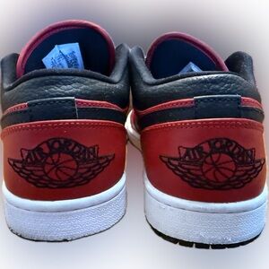 Air Jordan Red and Black Sneakers